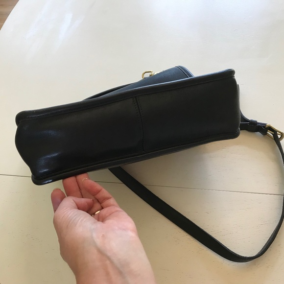 VINTAGE COACH BLACK WILLIS BAG - Picture 15 of 16